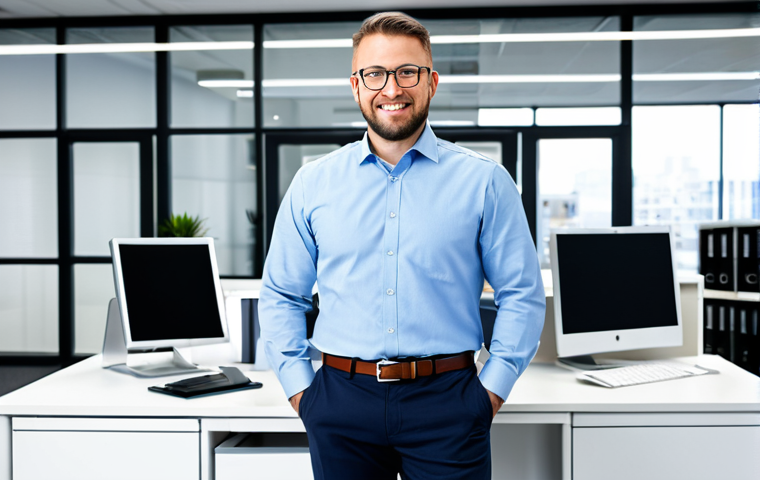 **

A professional mechanical design team leader, fully clothed in appropriate office attire, stands in a modern, well-lit office environment. The background includes design blueprints and computer workstations. The leader has a confident and approachable demeanor. Safe for work, professional, perfect anatomy, correct proportions, well-formed hands, natural pose, appropriate content, modest clothing.

**