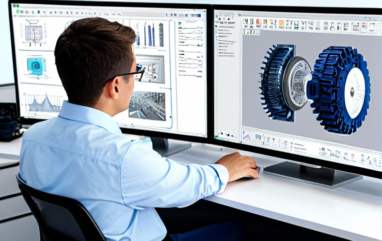 AI-Aided Mechanical Design**

"A professional mechanical engineer, fully clothed in appropriate office attire, working at a computer workstation in a brightly lit, modern design studio. The screen displays a complex 3D model of a machine part, with AI interface elements overlayed on the design. The environment includes engineering schematics, prototypes, and reference books. Safe for work, appropriate content, perfect anatomy, natural proportions, professional, family-friendly, well-formed hands."

**