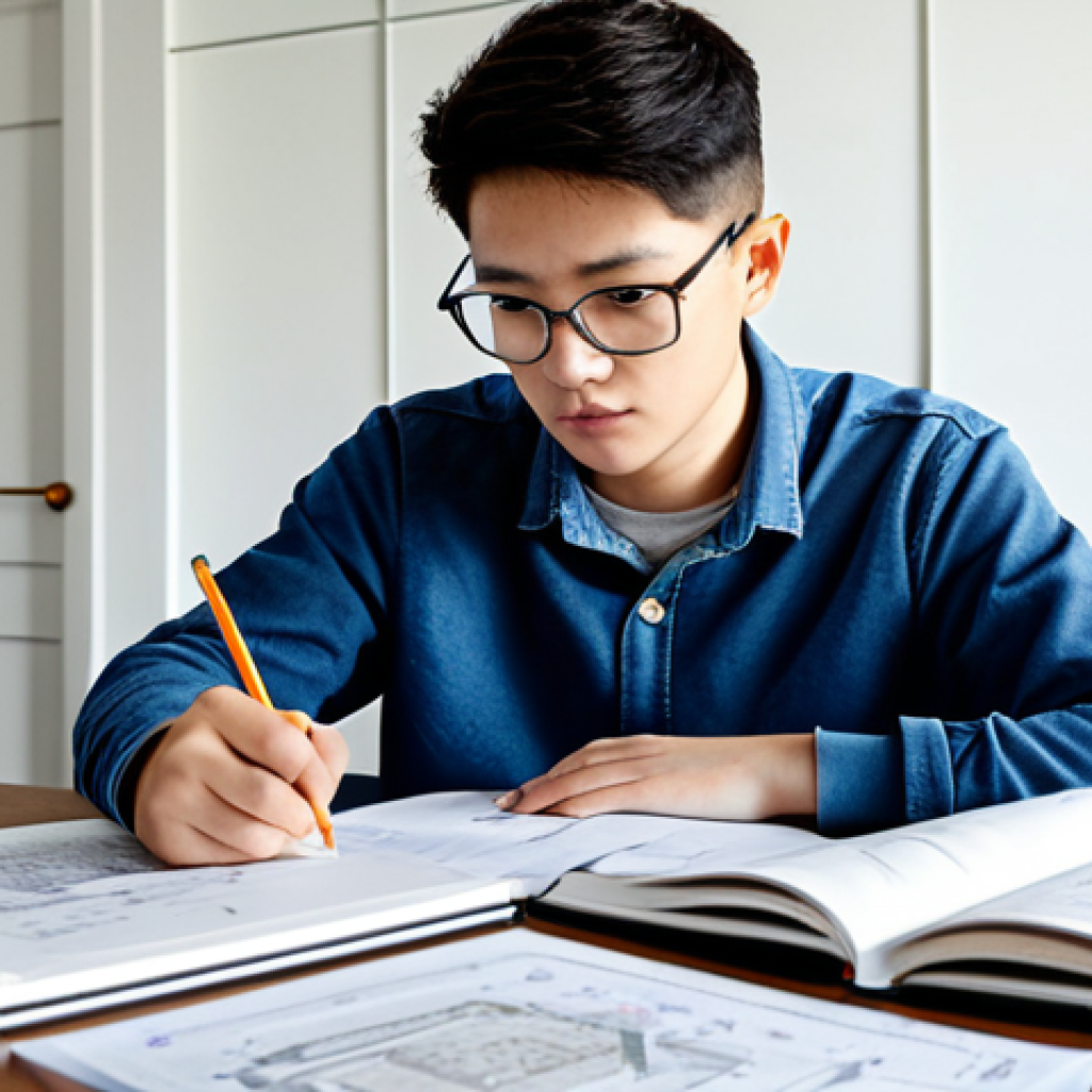 **Prompt:** A focused student, fully clothed in casual attire, studying mechanical design textbooks at a clean desk, surrounded by diagrams and notes, soft natural lighting, safe for work, appropriate content, professional illustration, perfect anatomy, correct proportions, family-friendly.