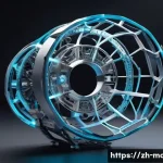 기계설계 인공지능 활용 사례 - **Prompt**: A highly detailed, futuristic mechanical component, showcasing an intricate, biomimetic,...