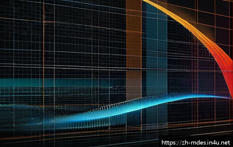 기계설계 시뮬레이션 결과 해석법 - A detailed 3D engineering simulation visualization showing a mechanical part under stress and strain...